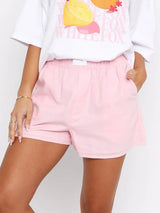 Elastic Waist Shorts - Trendsi - Flyclothing LLC