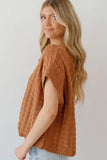 Round Neck Cap Sleeve Sweater Vest - Trendsi - Flyclothing LLC