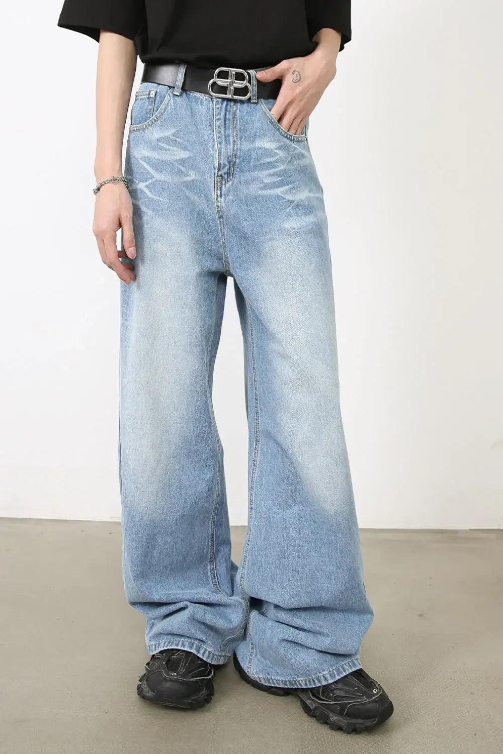 Men's Wide Leg Jeans - Trendsi - Flyclothing LLC