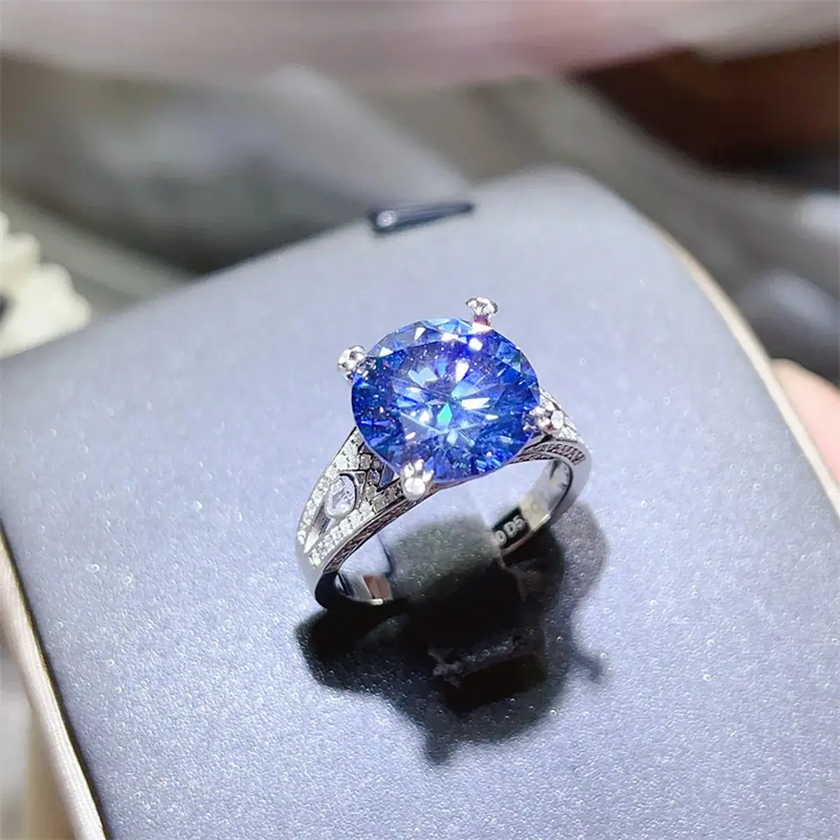 5 Carat Moissanite 925 Sterling Silver Ring - Trendsi - Flyclothing LLC