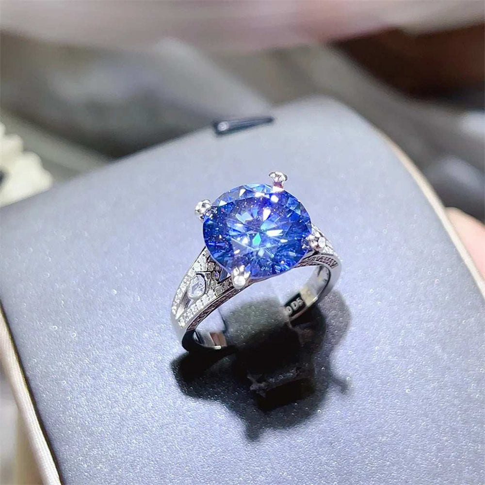 5 Carat Moissanite 925 Sterling Silver Ring - Trendsi - Flyclothing LLC
