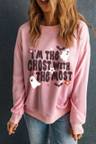 Graphic Round Neck Long Sleeve Sweatshirt - Trendsi - Flyclothing LLC