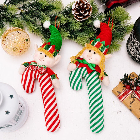 Christmas Candy Cane Hanging Ornament - Trendsi