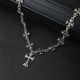 Cross Pendant Alloy Necklace - Trendsi - Flyclothing LLC