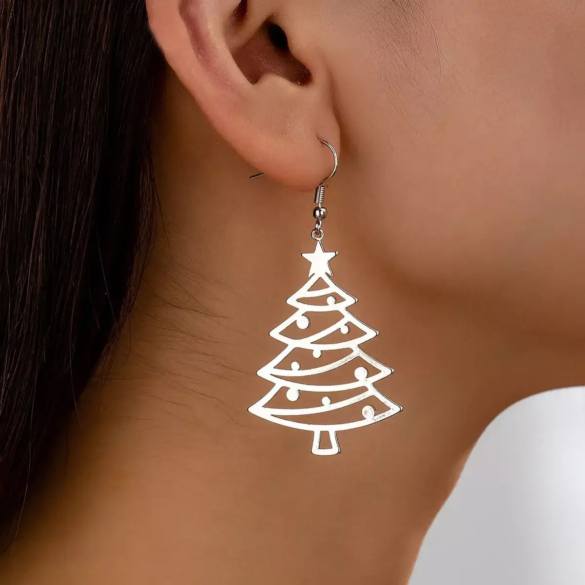 Christmas Tree Dangle Earrings - Trendsi - Flyclothing LLC