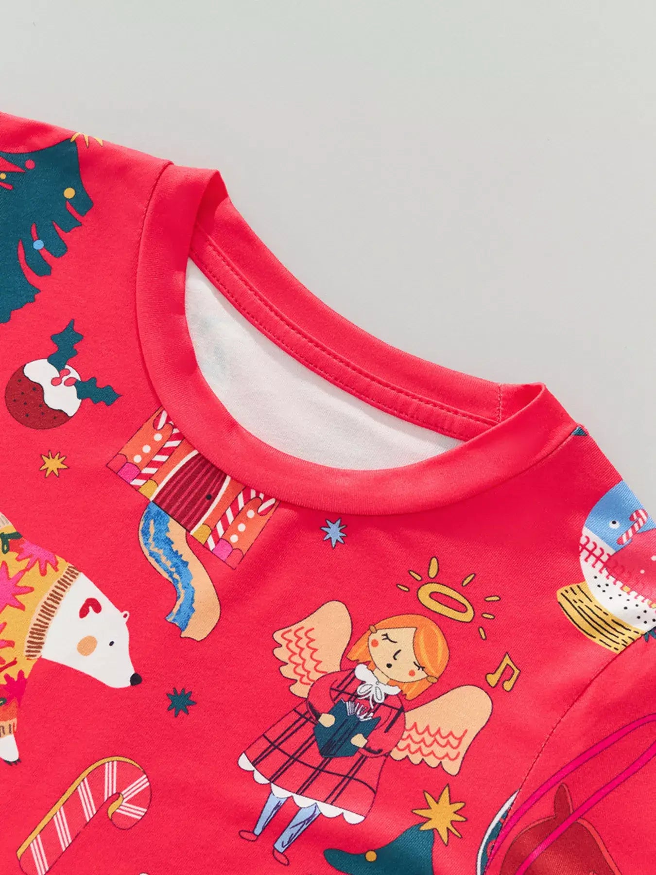 Children's Christmas Print Pajama Set - Trendsi - Flyclothing LLC