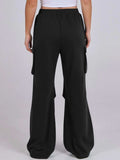 Elastic Waist Wide Leg Pants with Pockets - Trendsi - Flyclothing LLC