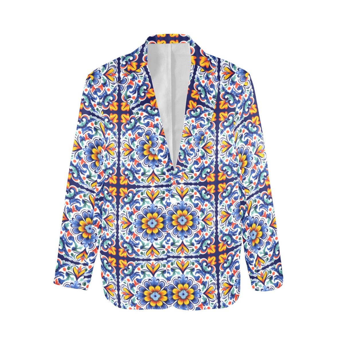 Baha Ranch Blues Talavera Women's Blazer - Baha Ranch Western Wear - Flyclothing LLC