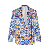 Baha Ranch Blues Talavera Women's Blazer - Baha Ranch Western Wear - Flyclothing LLC