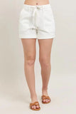 Judy Blue High Waist Cuff Denim Shorts - Trendsi