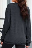 Leopard Heart Drop Shoulder Long Sleeve Sweatshirt - Trendsi - Flyclothing LLC