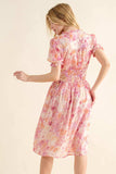 And The Why Full Size Smocked Waist Printed Midi Dress - Trendsi - Flyclothing LLC