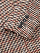 Houndstooth Lapel Collar Blazer - Trendsi - Flyclothing LLC