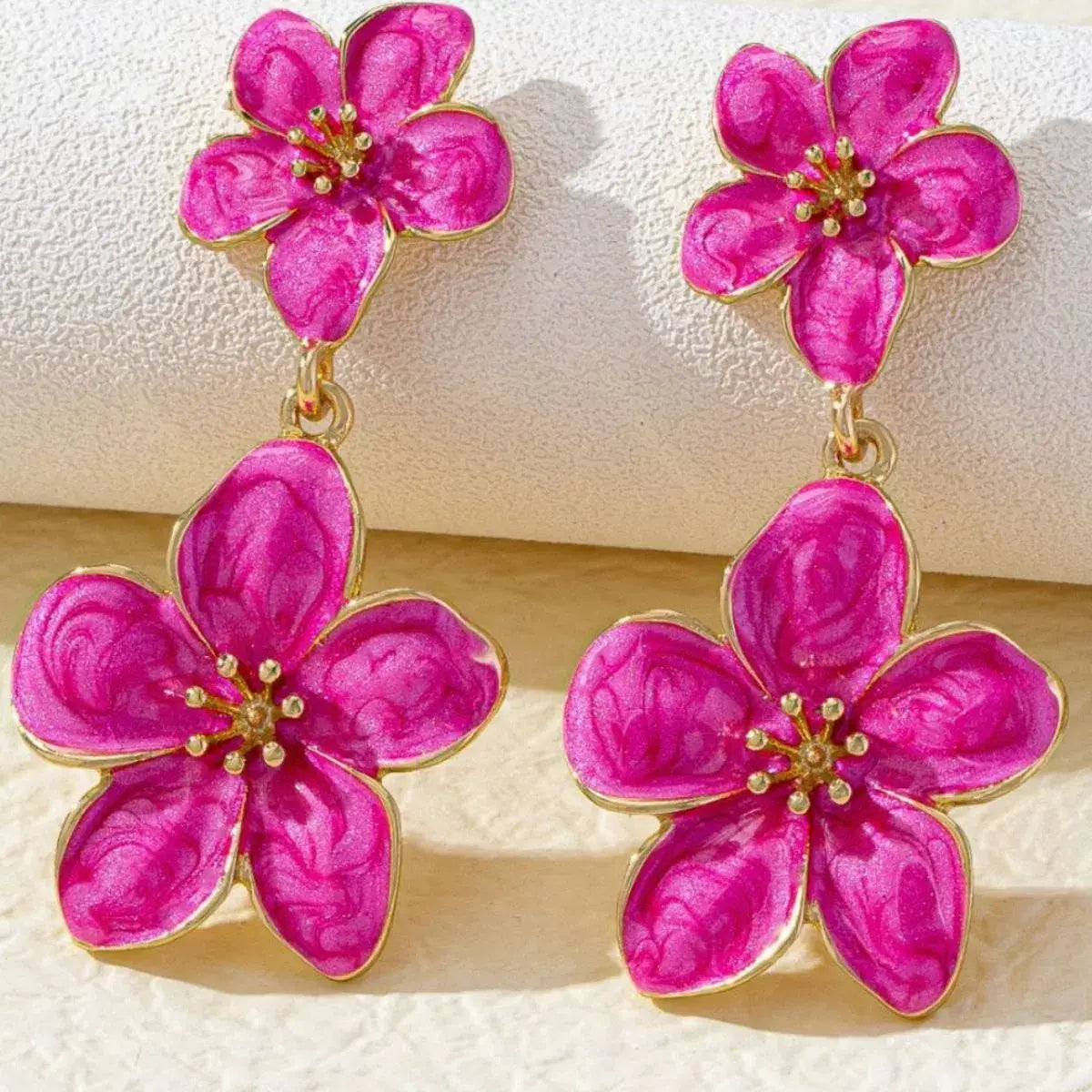 Flower Dangle Earrings - Trendsi - Flyclothing LLC