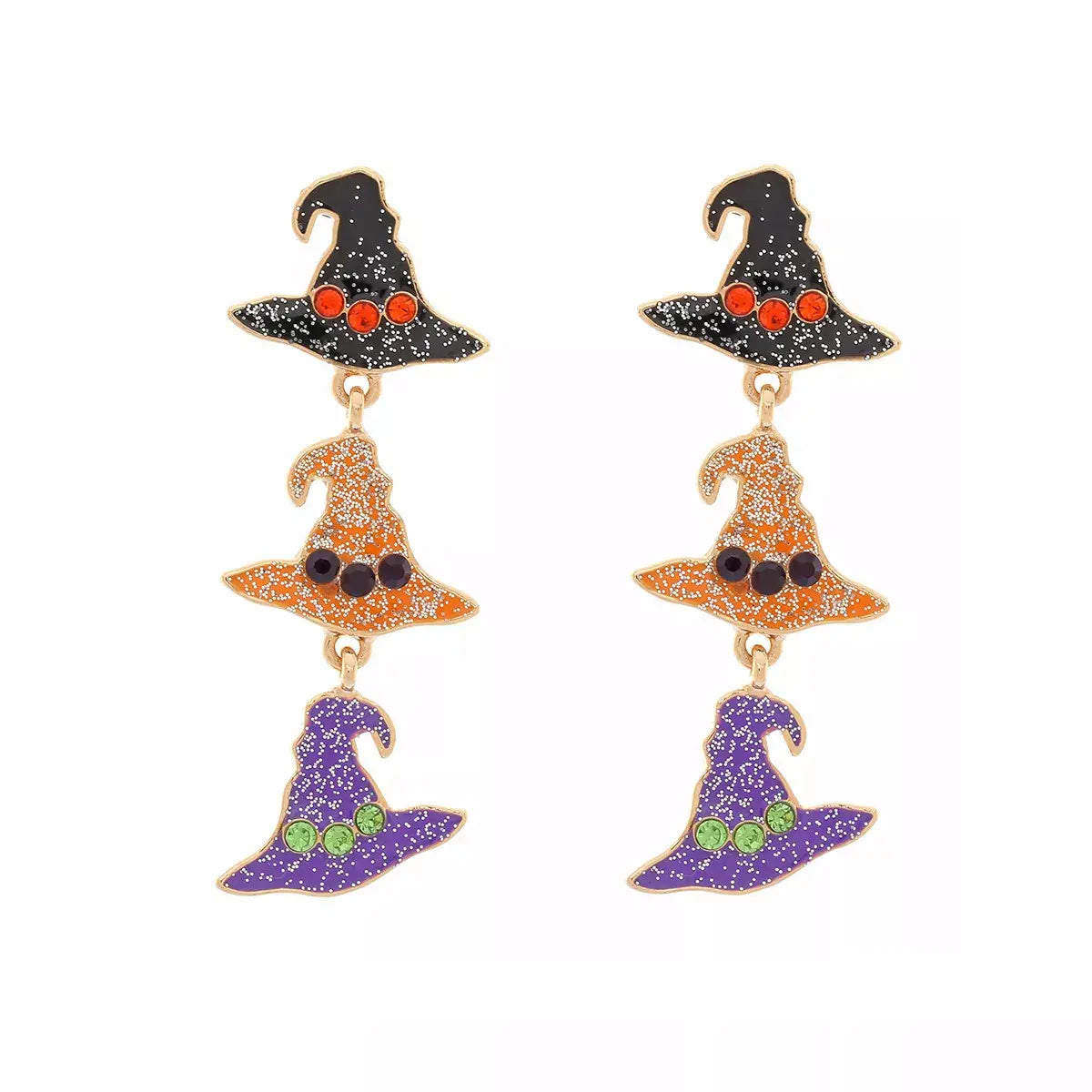 Halloween Witch Hat Drop Earrings - Trendsi - Flyclothing LLC