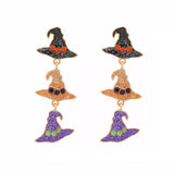 Halloween Witch Hat Drop Earrings - Trendsi - Flyclothing LLC