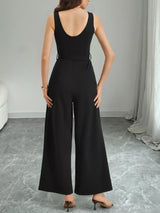 Color Block Wide Leg Jumpsuit - Trendsi - Flyclothing LLC