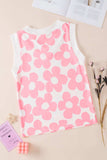 Flower Printed V-Neck Tank - Trendsi - Flyclothing LLC