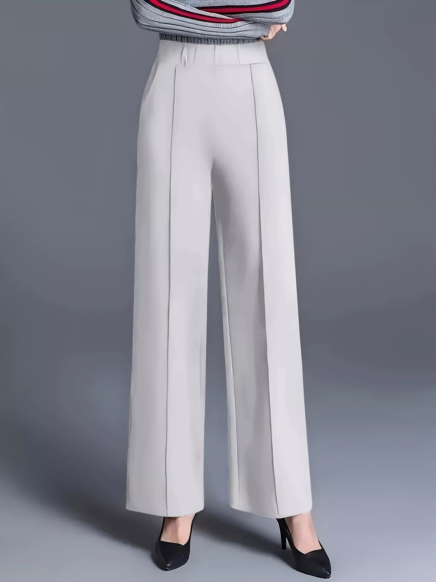 High Waist Wide Leg Pants - Trendsi - Flyclothing LLC