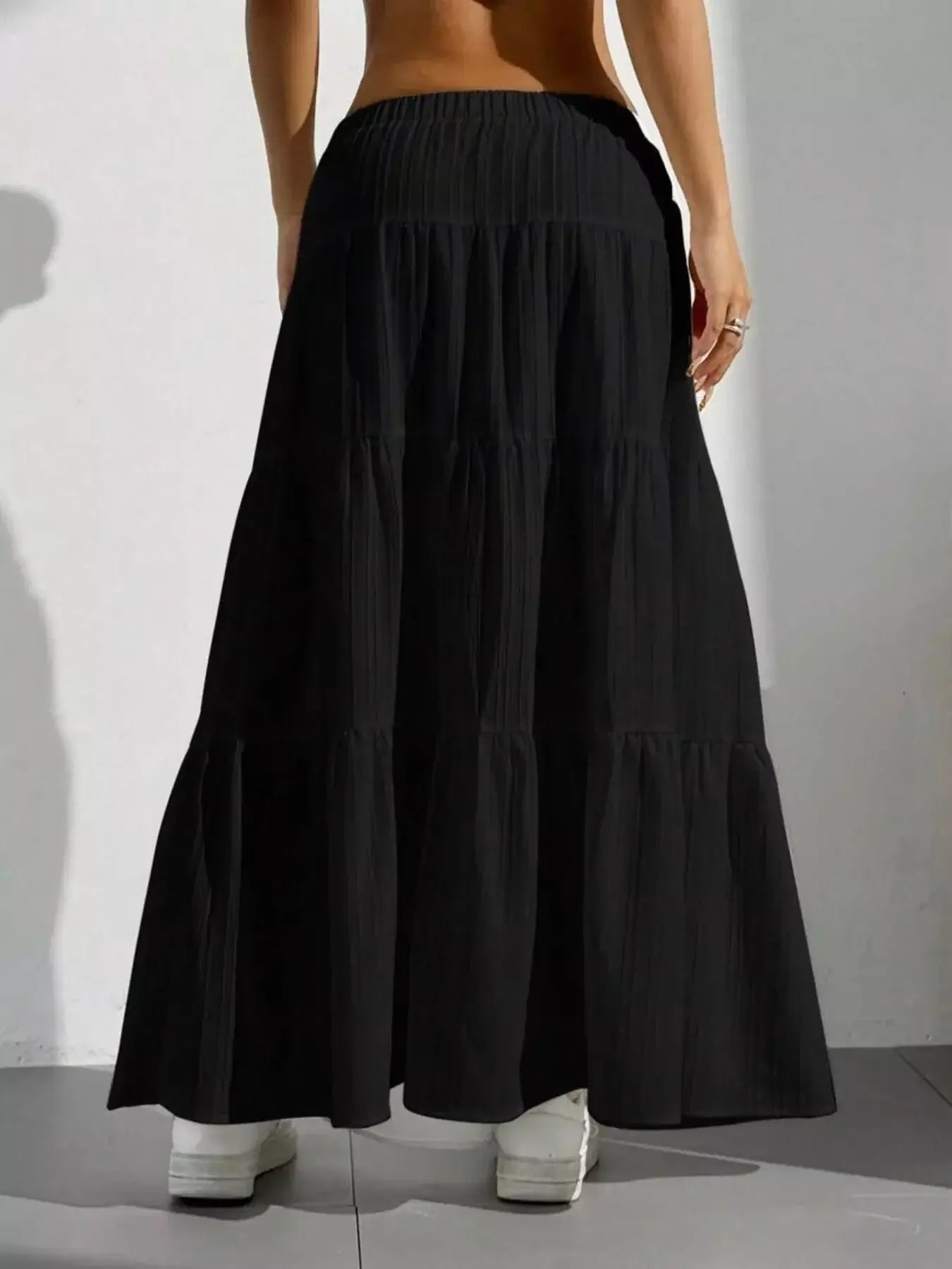 Flowy Tiered Maxi Skirt - Trendsi - Flyclothing LLC