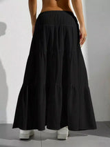 Flowy Tiered Maxi Skirt - Trendsi - Flyclothing LLC