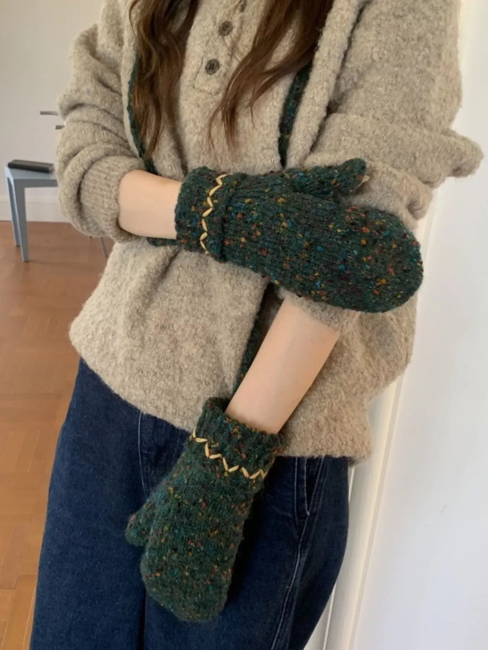 Textured Warm Mittens - Trendsi - Flyclothing LLC