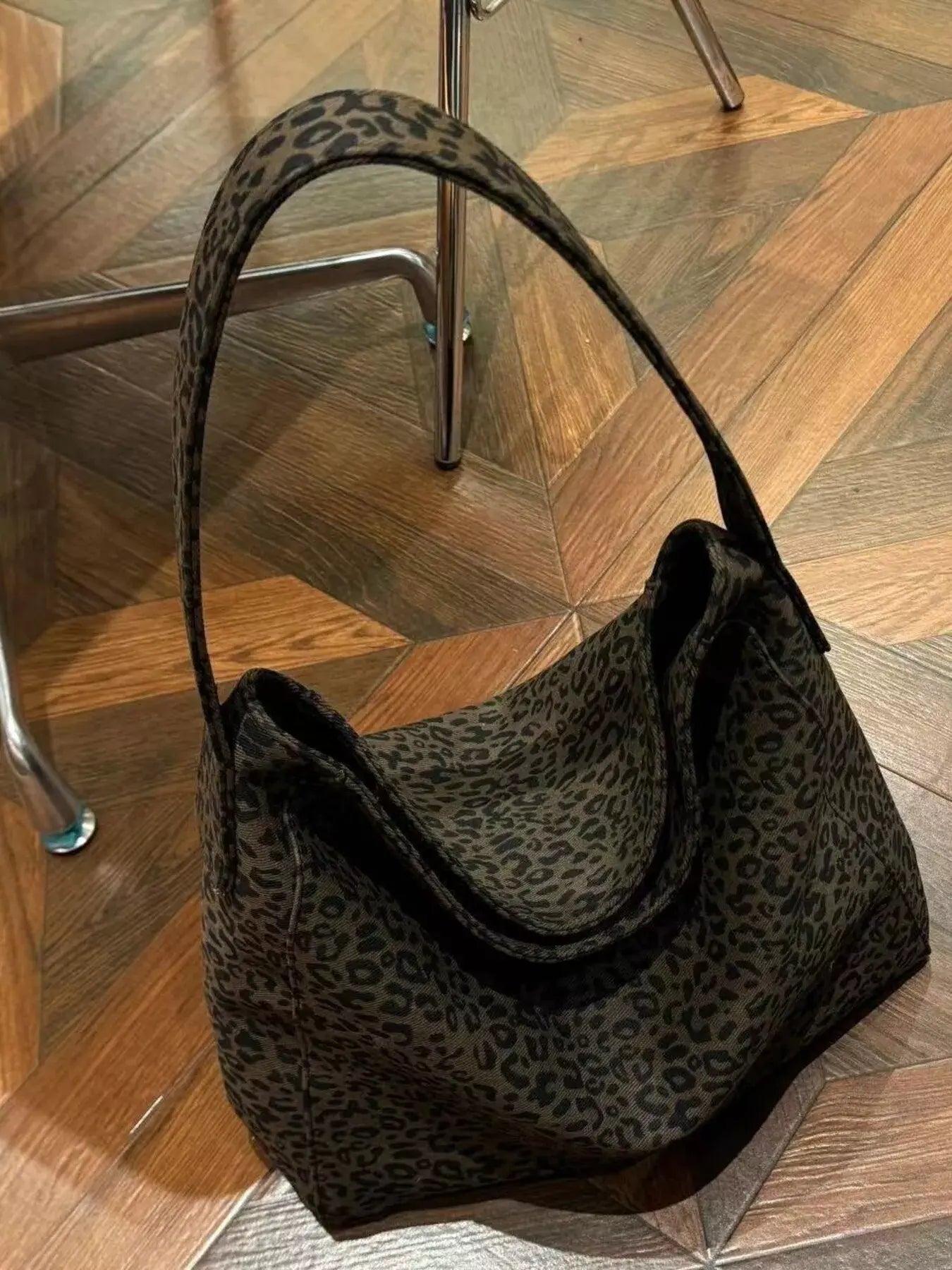 Leopard Print Tote Bag - Trendsi - Flyclothing LLC