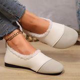 Plush-Lined Slip-Ons - Trendsi - Flyclothing LLC