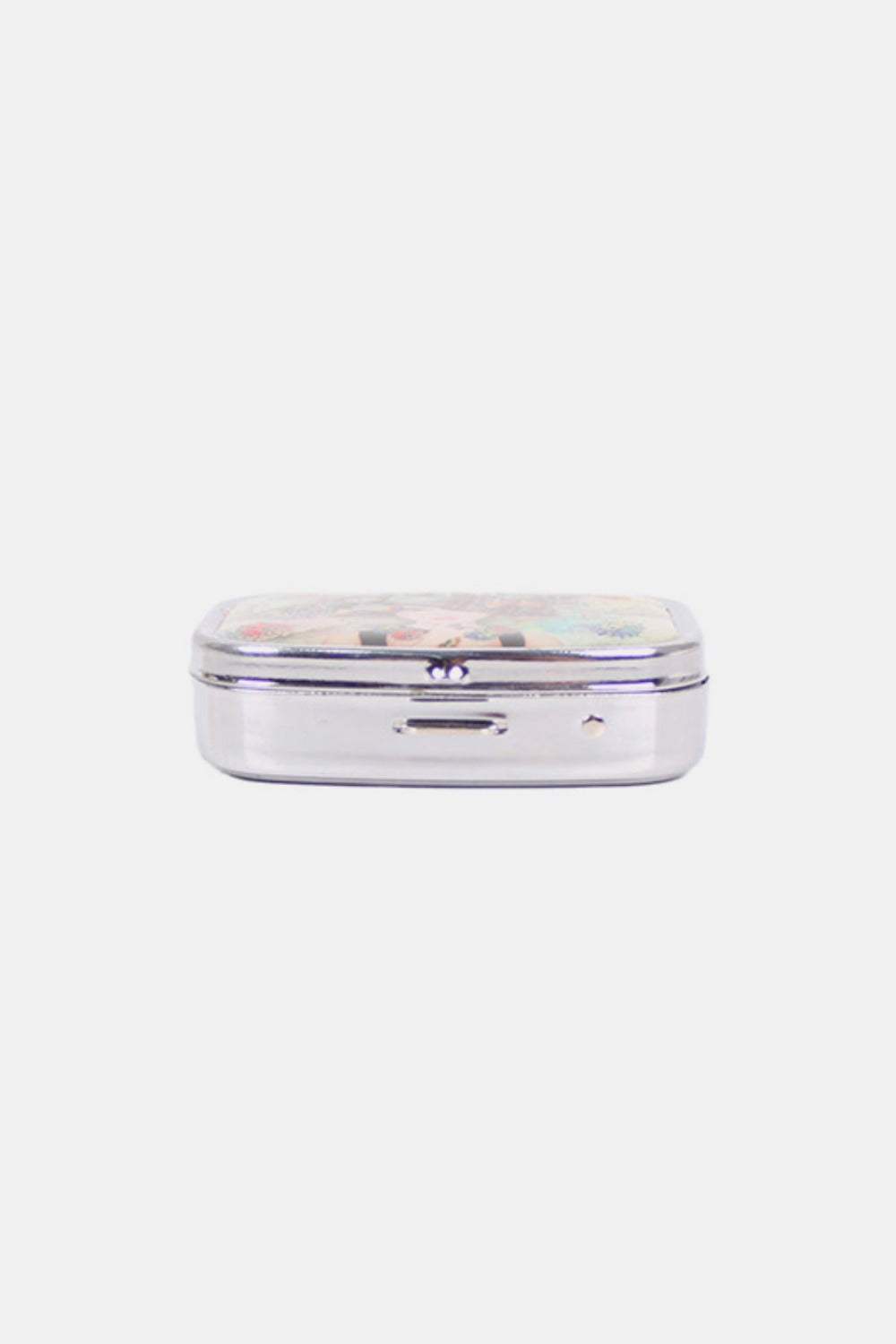 Nicole Lee USA Print Metallic Rectangular Pill Case - Trendsi - Flyclothing LLC