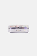 Nicole Lee USA Print Metallic Rectangular Pill Case - Trendsi - Flyclothing LLC