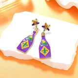 Mardi Gras Bottle Dangle Earrings - Trendsi - Flyclothing LLC