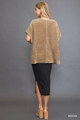 Umgee Open Front Knit Cardigan with Front Pockets - Trendsi - Flyclothing LLC