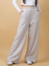 Elastic Waist Wide Leg Pants - Trendsi - Flyclothing LLC
