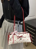 Bow Print Shoulder Bag - Trendsi - Flyclothing LLC