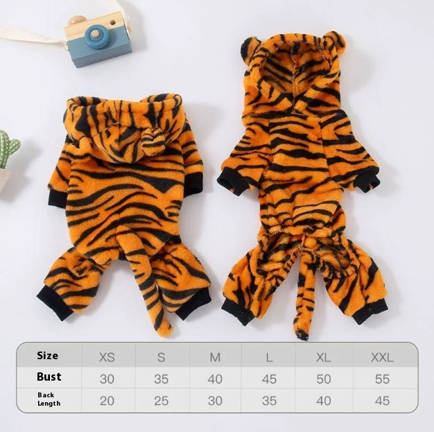 Fleece-lined Thermal Coral Fleece Pig Pet Costume Cat Clothes Small Dog - My Store - Flyclothing LLC