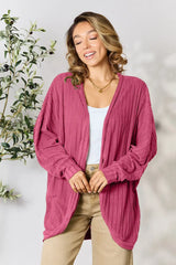Basic Bae Full Size Ribbed Cocoon Cardigan - ShopBasicbae - Flyclothing LLC
