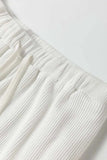 Round Neck Long Sleeve Top and Drawstring Pants Lounge Set - Trendsi - Flyclothing LLC