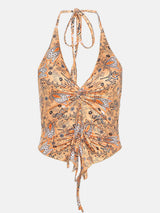 Printed Halter Neck Cami - Trendsi - Flyclothing LLC