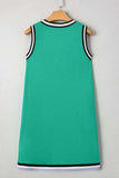 Color Contrast Trim V Neck Shift Sleeveless Mini Dress - Trendsi - Flyclothing LLC