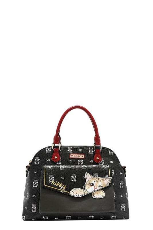 Nicole Lee USA Eco-Leather Cat Dome Bag - Trendsi - Flyclothing LLC