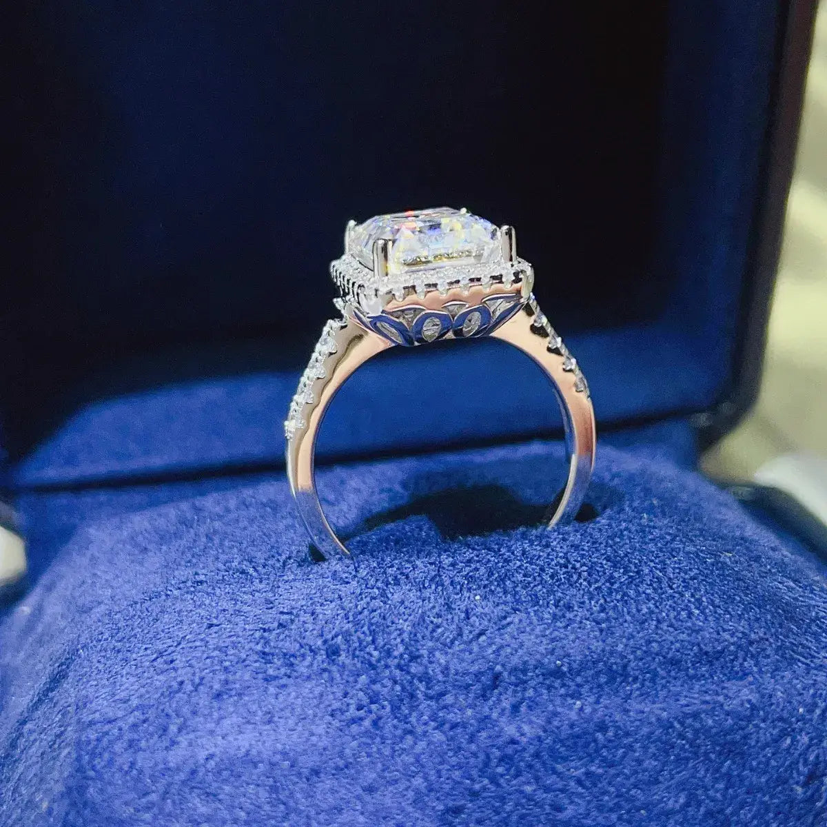 5 Carat Moissanite 925 Sterling Silver Ring - Trendsi - Flyclothing LLC