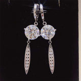 10 Carat Moissanite 925 Sterling Silver Earrings - Trendsi - Flyclothing LLC