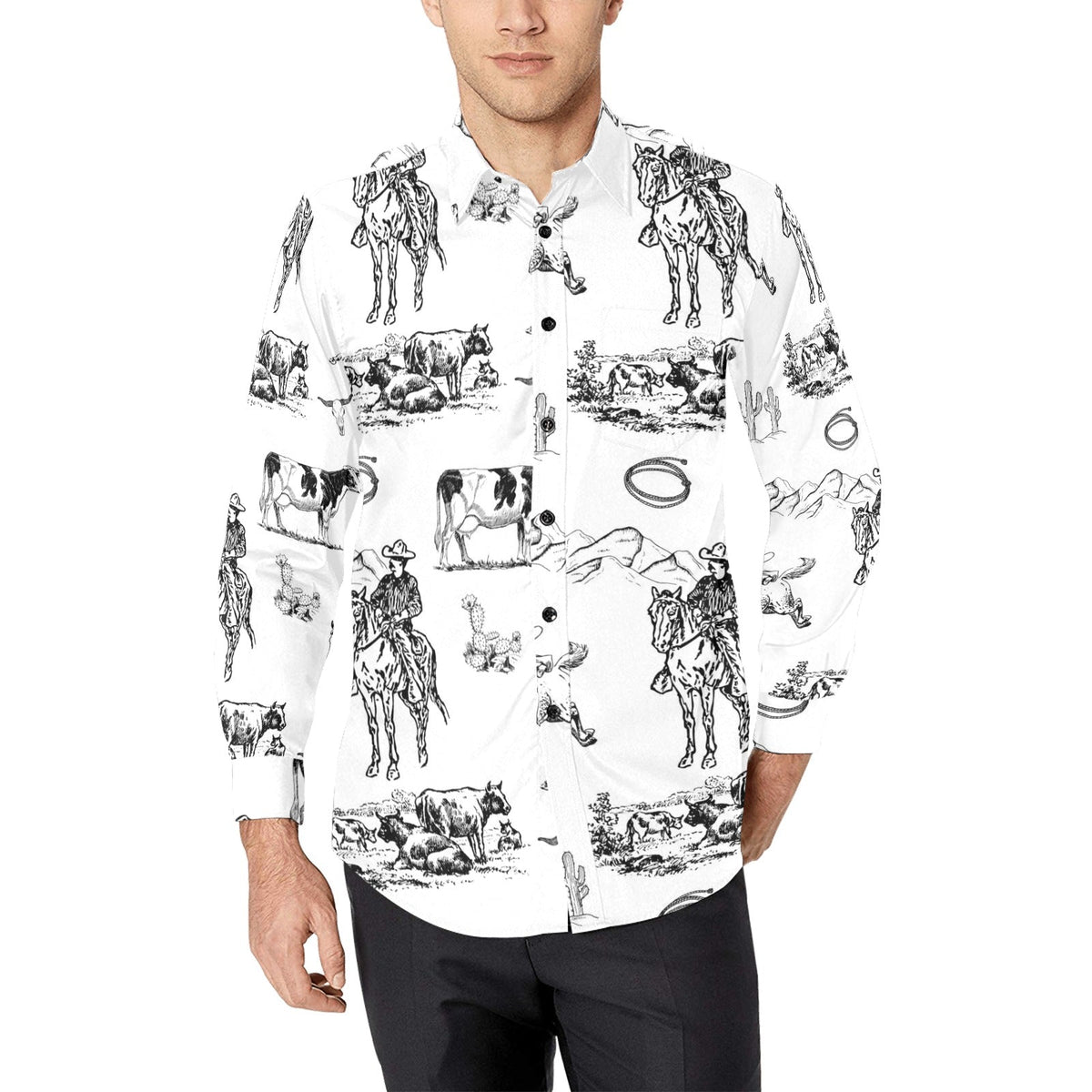 Baha Ranch Ranch Life Unisex Western Button Up Shirt
