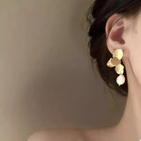 Geometric Circle Drop Earrings - Trendsi - Flyclothing LLC