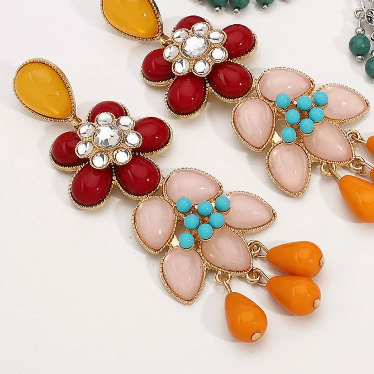 Flower Dangle Earrings - Trendsi - Flyclothing LLC