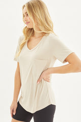 Love Tree V-Neck Short Sleeve T-Shirt - Trendsi
