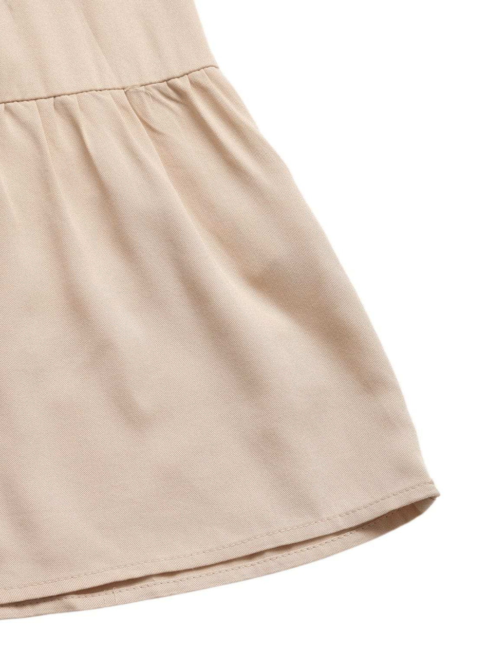 Tie Shoulder Square Neck Tiered Midi Dress - Trendsi - Flyclothing LLC