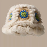 Fuzzy Crochet Bucket Hat - Trendsi - Flyclothing LLC