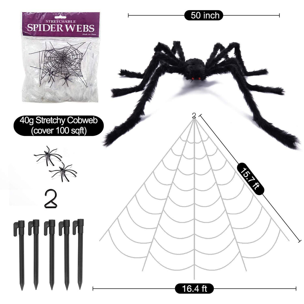 Halloween Spider Web Decoration Props - My Store - Flyclothing LLC