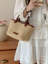 Straw Woven Crossbody Bag - Trendsi - Flyclothing LLC